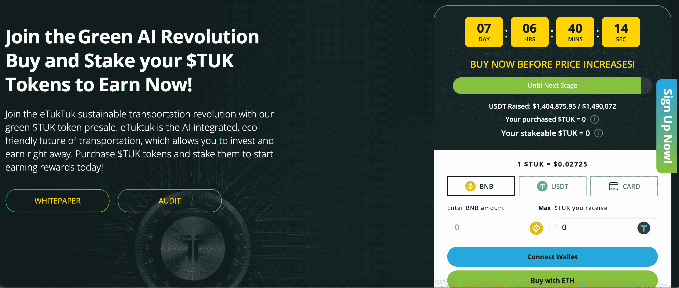 eTukTuk presale