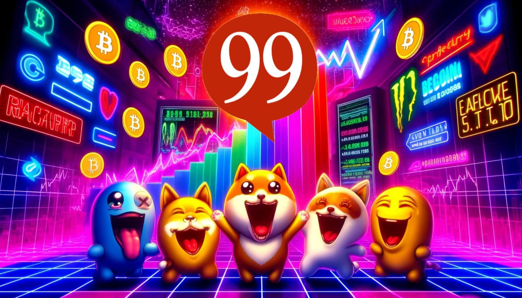 Bonk Bomb and Bitcoin on Meme Coin Rush;  Is 99Bitcoins next?