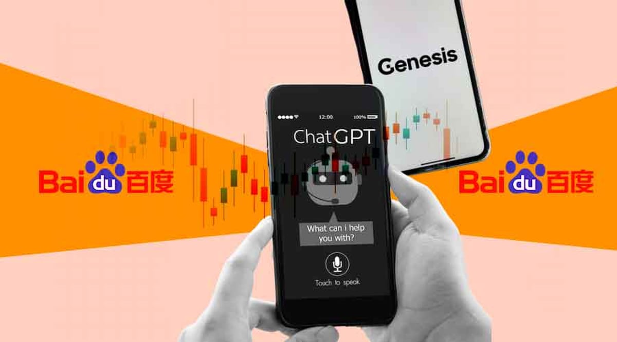 Ernie bot, Baidu's answer to ChatGPT, boosts Baidu stock.  Genesis will end cryptocurrency trading desk operations in the US market