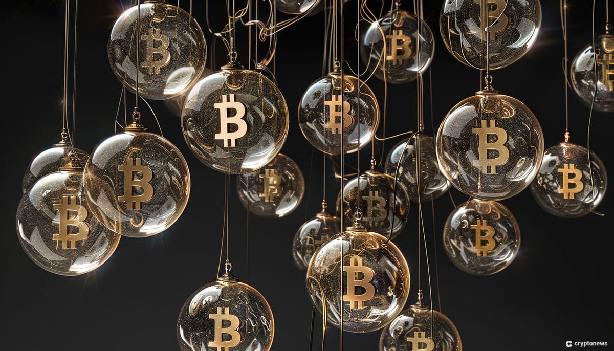 Hanging Bitcoin lightbulbs