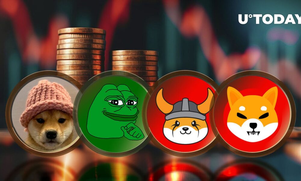 WIF, PEPE, FLOKI, SHIB in red as crypto market breathes