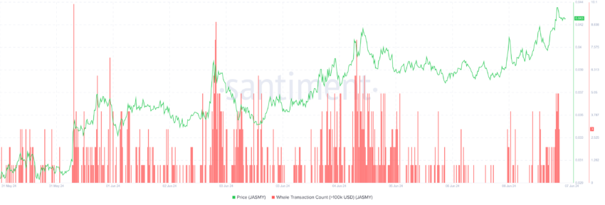 JASMY data on chain