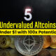 5 Undervalued Altcoins Under $1 With 100x Potential