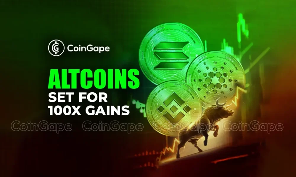 4 Top Altcoins Set For 100X Gains In June 2024