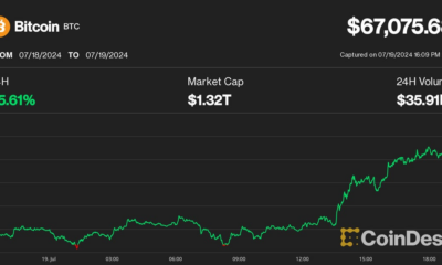 Bitcoin (BTC) Price Surges Above $66,000 Amid CrowdStrike Global Outage; Solana (SOL) Hits $170