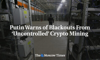 Putin warns of blackouts caused by 'uncontrolled' cryptocurrency mining