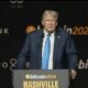 Former President Donald Trump speaks at the 2024 Bitcoin Conference.